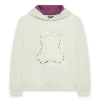 Skechers Sk242035 G 2Xi-Lock Loose Fit Sweat Beyaz Kız Çocuk Sweatshirt 