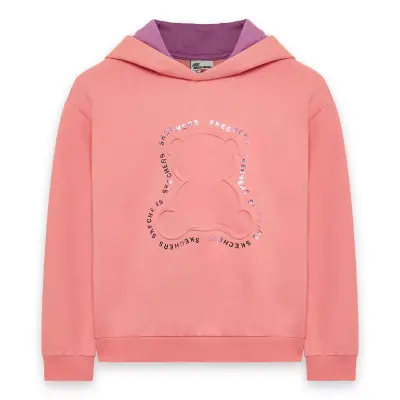 Skechers Sk242035 G 2Xi-Lock Loose Fit Sweat Pembe Kız Çocuk Sweatshirt - 1