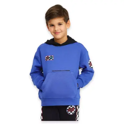 Skechers Sk242042 B Lw Fleece Hoodie Sweat Mavi Kız Çocuk Sweatshirt - 1