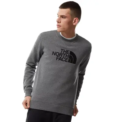 The North Face Nf0A4Svr M Drew Peak Crew Gri Erkek Sweatshirt - 3