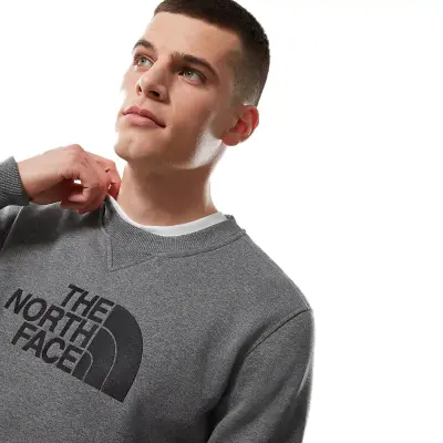 The North Face Nf0A4Svr M Drew Peak Crew Gri Erkek Sweatshirt - 5