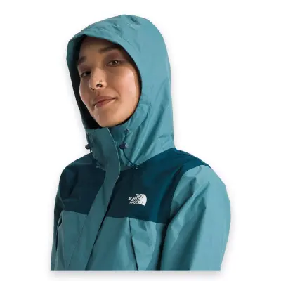 The North Face Nf0A7Qeu W Dryvent Antora Jacket Mavi Kadın Mont - 4