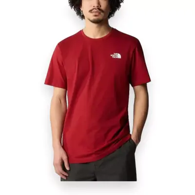 The North Face Nf0A87Np M S/S Box Nse Tee Kırmızı Erkek T-Shirt - 1