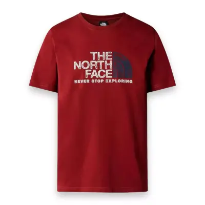 The North Face Nf0A87Nw M S/S Rust 2 Tee Kırmızı Erkek T-Shirt - 1