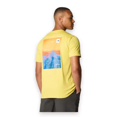 The North Face Nf0A882X M Man Foundation Heat Graphic Sarı Erkek T-Shirt - 2