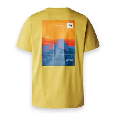 The North Face Nf0A882X M Man Foundation Heat Graphic Sarı Erkek T-Shirt - 5