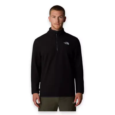 Thr North Face Nf0A855W M 100 Glacier 1/4 Zip Eu Siyah Erkek Sweatshirt - 1