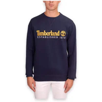 Timberland Tb0A27Hc Wwes Crew Neck Sweat Rglr Lacivert Erkek Sweatshirt - 1