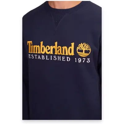 Timberland Tb0A27Hc Wwes Crew Neck Sweat Rglr Lacivert Erkek Sweatshirt - 3