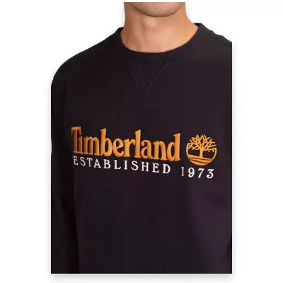 Timberland Tb0A27Hc Wwes Crew Neck Sweat Rglr Siyah Erkek Sweatshirt - 3