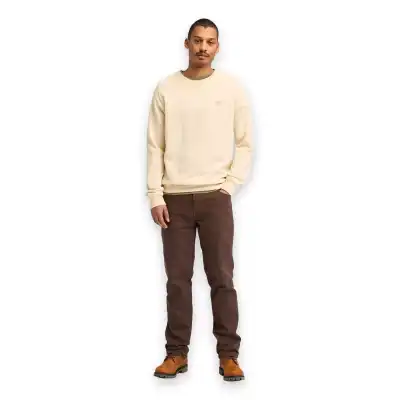 Timberland Tb0A2Bnk Ls Exeter River Basic Brushed Krem Erkek Sweatshirt - 5