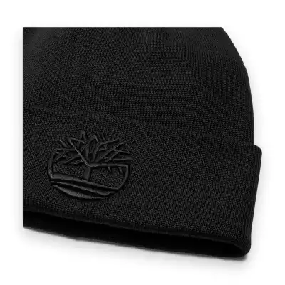 Timberland Tb0A2Pjr Tonal 3D Embroidery Beanie Siyah Unisex Bere - 1