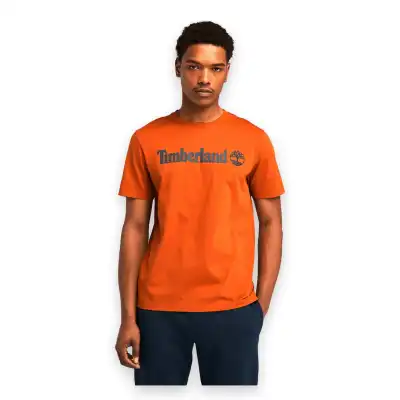 Timberland Tb0A5Upq Linear Logo Sleeve Erkek T-Shirt - 1