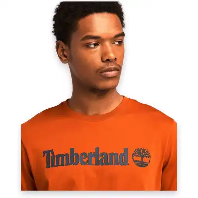 Timberland Tb0A5Upq Linear Logo Sleeve Erkek T-Shirt - 3