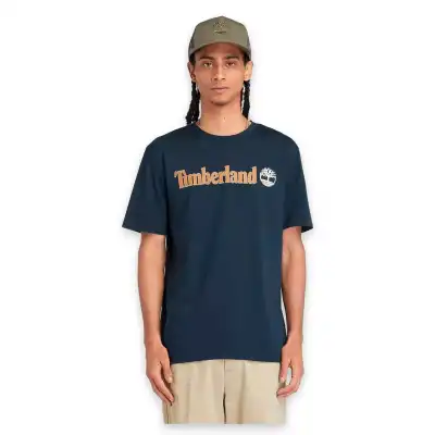 Timberland Tb0A5Upq Linear Logo Sleeve Lacivert Erkek T-Shirt 