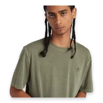 Timberland Tb0A5Yay Garment Dye Sleeve Haki Erkek T-Shirt - 5