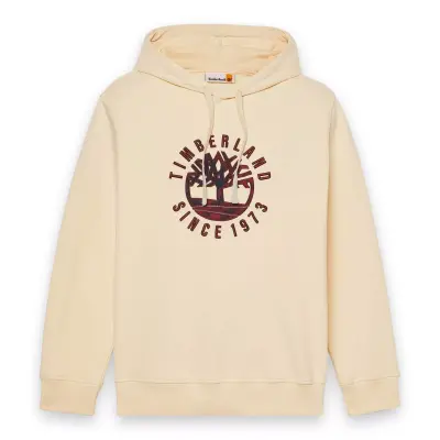 Timberland Tb0A6Vgt Holiday Graphic Hoodie Krem Erkek Sweatshirt - 5