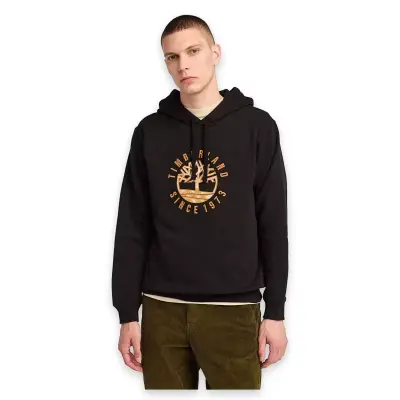 Timberland Tb0A6Vgt Holiday Graphic Hoodie Siyah Erkek Sweatshirt - 1