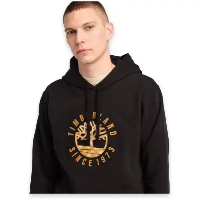 Timberland Tb0A6Vgt Holiday Graphic Hoodie Siyah Erkek Sweatshirt - 3