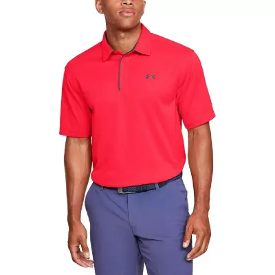 Under Armour 1290140 Tech Polo Kırmızı Erkek T-Shirt - 1