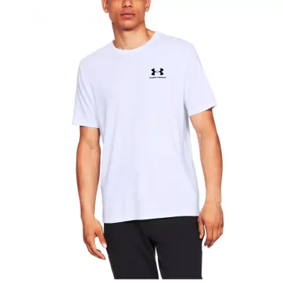 Under Armour 1326799 Sporstyle Left Chest Beyaz Erkek T-shirt 