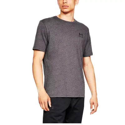 Under Armour 1326799 Sporstyle Left Chest Gri Erkek T-shirt 