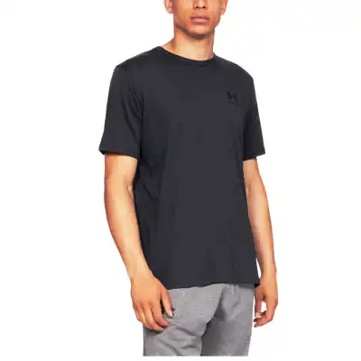 Under Armour 1326799 Sporstyle Left Chest Siyah Erkek T-shirt 