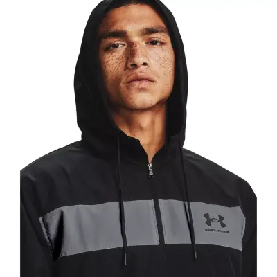 Under Armour 1361621 Ua Sportstyle Windbreaker Siyah Erkek Ceket - 3