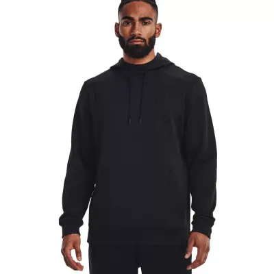 Under Armour 1373353 Ua Armour Fleece Hoodie Siyah Erkek Sweatshirt - 1