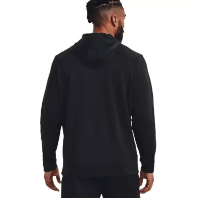 Under Armour 1373353 Ua Armour Fleece Hoodie Siyah Erkek Sweatshirt - 2