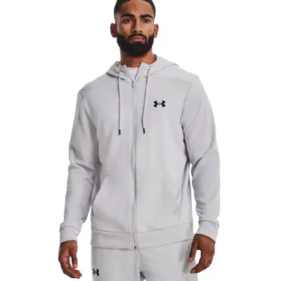 Under Armour 1373357 Ua Armour Fleece Fz Hoodie Gri Erkek Ceket - 1