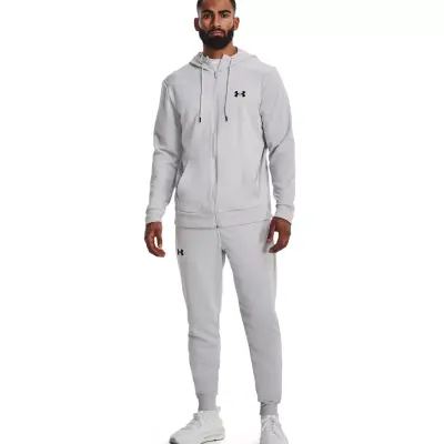 Under Armour 1373357 Ua Armour Fleece Fz Hoodie Gri Erkek Ceket - 3