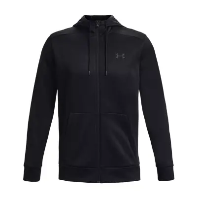 Under Armour 1373357 Ua Armour Fleece Fz Hoodie Siyah Erkek Ceket - 4