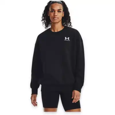 Under Armour 1379475 Essential Flc Os Crew Sweat Siyah Kadın Sweatshirt - 1