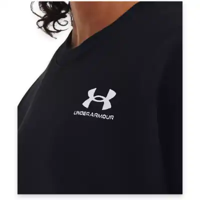 Under Armour 1379475 Essential Flc Os Crew Sweat Siyah Kadın Sweatshirt - 3