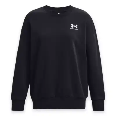 Under Armour 1379475 Essential Flc Os Crew Sweat Siyah Kadın Sweatshirt - 4