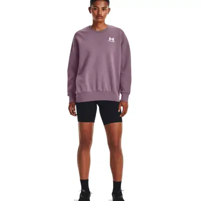 Under Armour 1379475 Essential Flc Sweat Mor Kadın Sweatshirt - 3