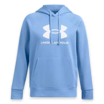 Under Armour 1379501 Ua Rival Fleece Big Logo Hd Sweat Açık Mavi Kadın Sweatshirt - 4