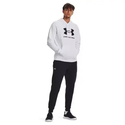 Under Armour 1379758 Ua Rival Fleece Beyaz Erkek Sweatshirt - 2