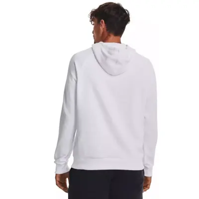 Under Armour 1379758 Ua Rival Fleece Beyaz Erkek Sweatshirt - 4