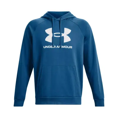 Under Armour 1379758 Ua Rival Fleece Logo Mavi Erkek Sweatshirt - 4