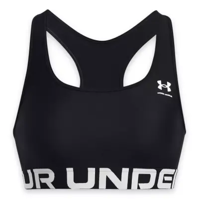 Under Armour 1383544 Ua Hg Mid Branded Siyah Kadın Bra & Sporcu Sütyeni - 4