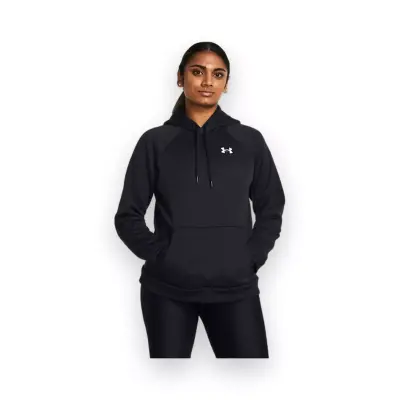 Under Armour 1386507 Ua Armour Fleece Hoodie Siyah Kadın Sweatshirt - 1