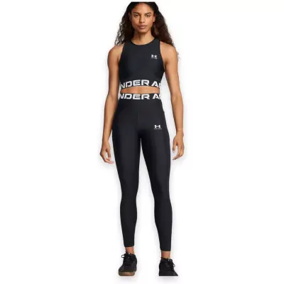 Under Armour 1388693 Heatgear Rib Legging Tayt Siyah Kadın Tayt - 3