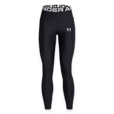 Under Armour 1388693 Heatgear Rib Legging Tayt Siyah Kadın Tayt - 4