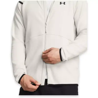 Under Armour 1389352 Ua Unstoppable Flc Fz Hd Eu Ceket Beyaz Erkek Ceket - 3