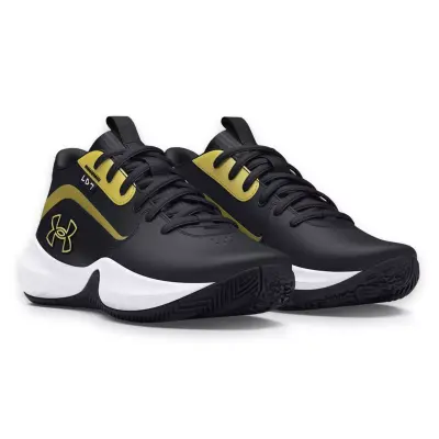 Under Armour 3028513G Ua Gs Lockdown 7 Basketbol Siyah-Sarı Unisex Spor Ayakkabı - 1