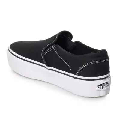 Vans Vn0A3Wmm Wm Asher Platform Siyah Unisex Spor Ayakkabı - 4