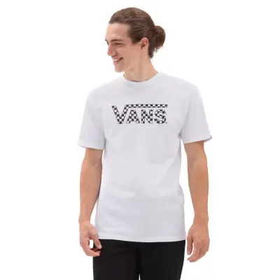 Vans Vn0A7Ucp Checkered Vans-B Beyaz Unisex T-Shirt - 1