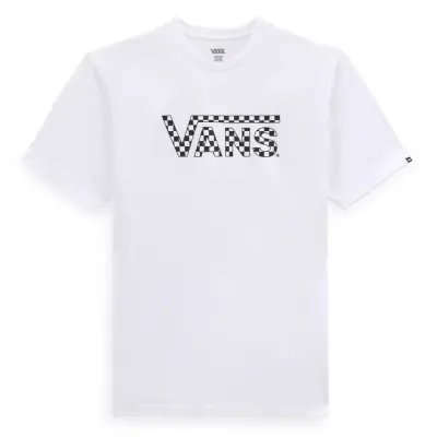 Vans Vn0A7Ucp Checkered Vans-B Beyaz Unisex T-Shirt - 3